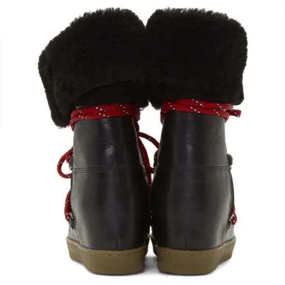 Isabel Marant Nowles tall Sherpa Boots 38/8 - Picture 6 of 16